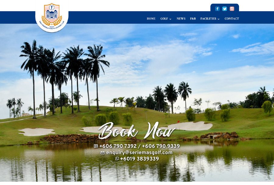 Kota Seriemas Golf & Country Club Website