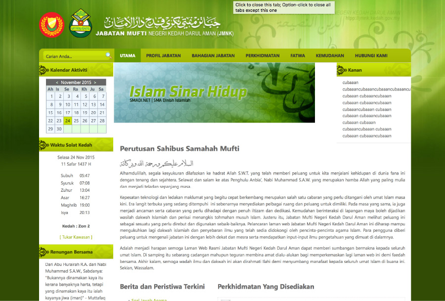 Laman Web Rasmi Jabatan Mufti Negeri Kedah Darul Aman
